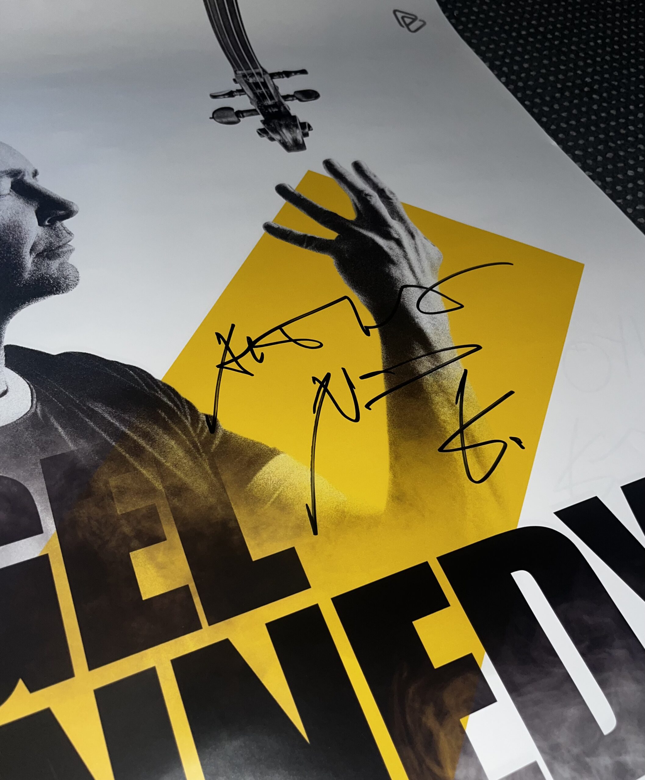 Oryginalnie podpisany plakat koncertowy NIGEL KENNEDY - obrazek 2